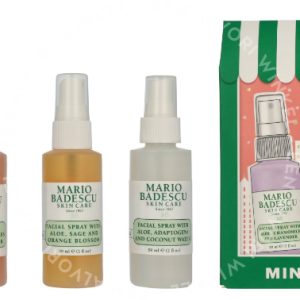 Mario Badescu Mini Mist Collection Set 295ml Chamomile & Lavender 59ml/Hers, and Rosewater 59ml/Cucumber And Green Tea 59ml/Sage & Orange Blossom 59ml/Adaptogens & Coconut Water 59ml