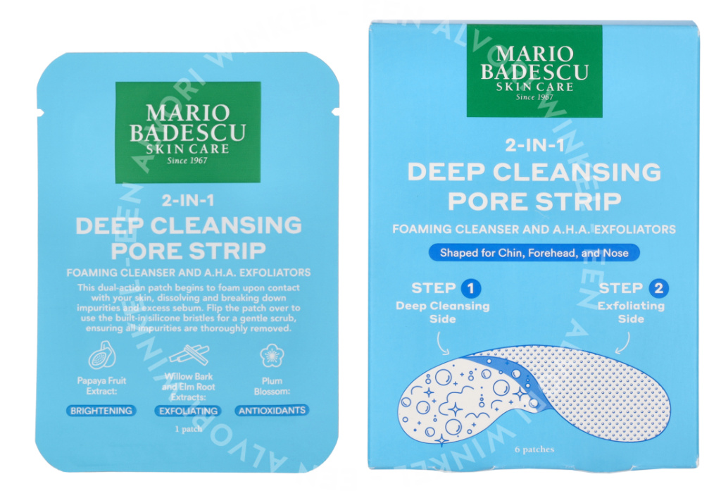 Mario Badescu 2-In-1 Deep Cleansing Pore Strip 6stuk