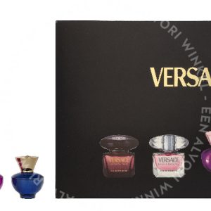 Versace Miniatures Set Women 20ml 4x5ml - Crystal Noir Edt/Bright Crystal Edt/Dylan Purple Edp/Dylan Blue Edp