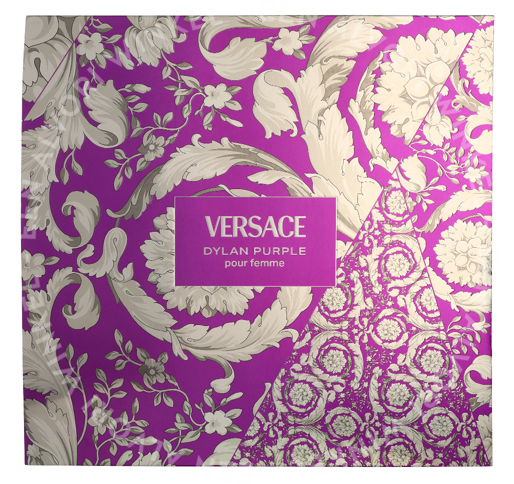 Versace Dylan Purple Pour Femme Giftset 300ml Edp Spray 100ml/Body Lotion 100ml/Shower Gel 100ml /Bag - Afbeelding 2