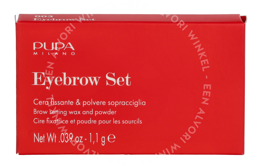 Pupa Eyebrow Design Set 1.1g #003 Dark Brown - Afbeelding 2