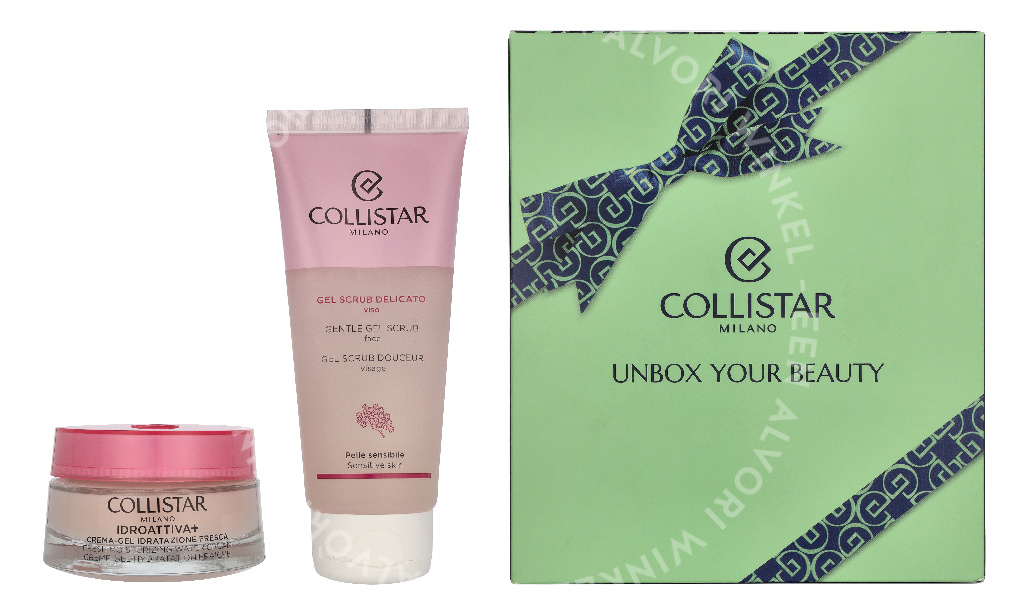 Collistar Idroattiva Set 150ml Fresh Hydration Cream-Gel 50ml/Gentle Scrub 100 ml