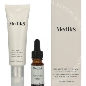 Medik8 Balance Moisturiser & Glycolic Acid Activator 60ml Balance Moisturise 50ml/Glycolic Acid Activator 10ml