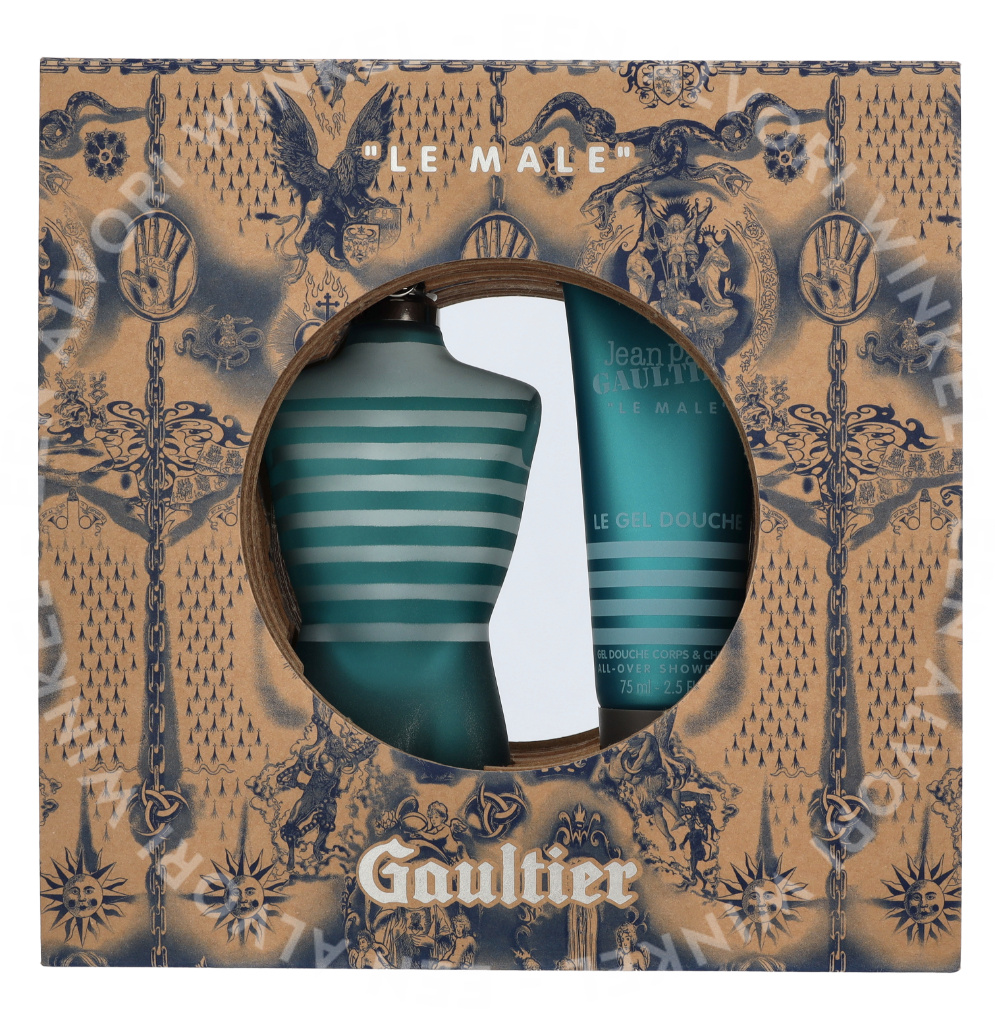 J.P. Gaultier Le Male Giftset 200ml Edt Spray 125ml/Shower Gel 75ml - Afbeelding 2
