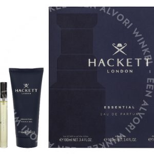 Hackett Essential Giftset 210ml Edp Spray 100 ml/Showergel 100 ml/Travel Spray 10 ml