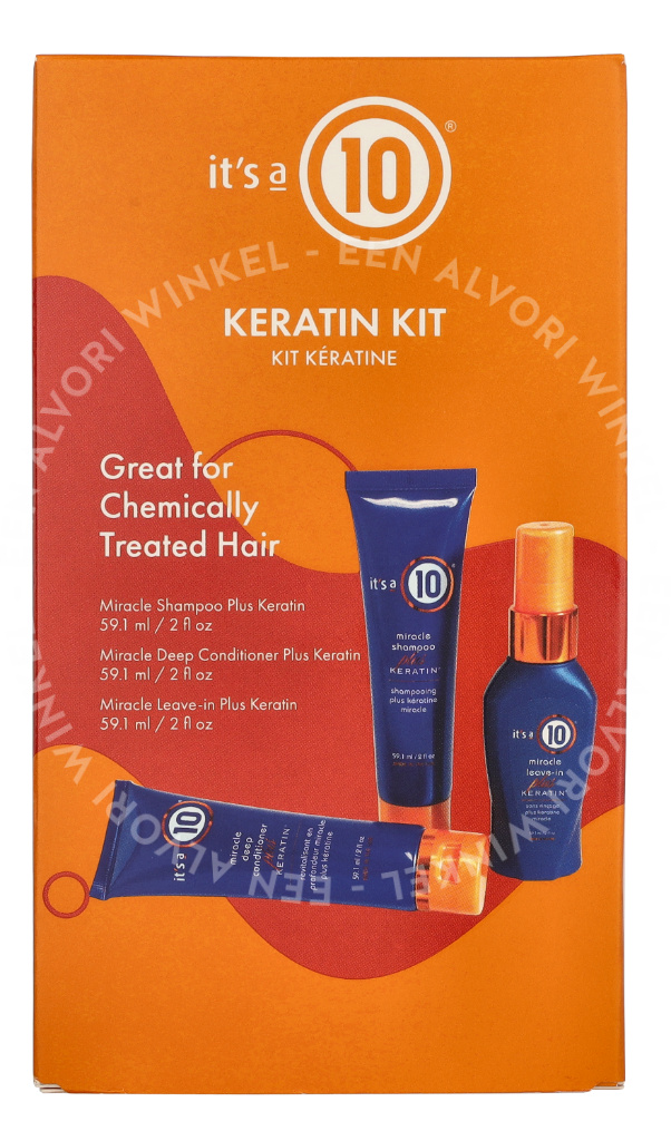 It's A 10 Keratin Trail Set 177.3ml Shampoo 59,1ml/Conditioner 59,1ml/Leave-in 59,1ml - Afbeelding 2
