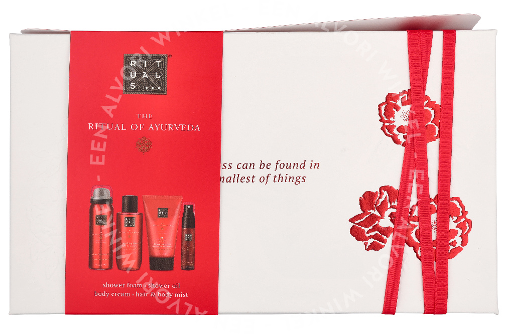 Rituals Ayurveda Small Giftset 215ml Shower Oil 75ml/Foaming Shower Gel 50ml/Hair & Body Mist 20ml/Body Cream 70ml - Afbeelding 2