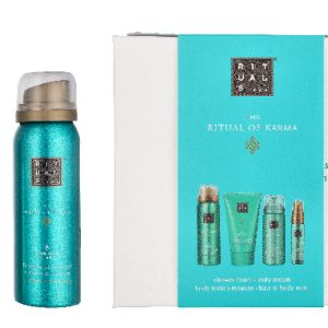 Rituals Karma Small Giftset 190ml Hair & Body Mist 20ml/48h Hydrating Body Cream 70ml/Foaming Shower Gel 50ml/Body Lotion Mousse 50ml