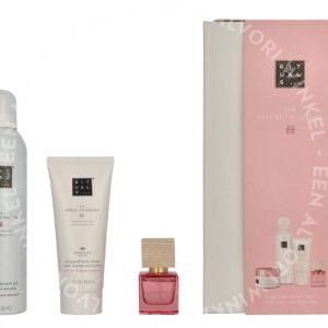 Rituals Sakura Medium Giftset 440ml Body Cream 100ml/Body Scrub 125g/Foaming Shower Gel  200ml/Travel - Rêve de Hanami 15ml