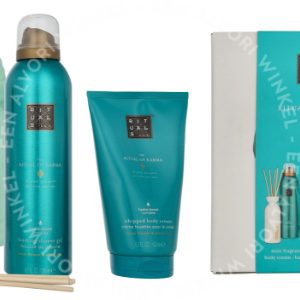 Rituals Karma Giftset 630ml Scented Candle 140gr/Body Cream 150ml/Foaming Shower Gel 200ml/Hand Lotion 70ml/Mini Fragrance Sticks 70ml