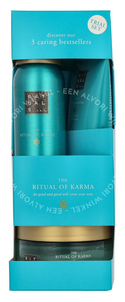 Rituals Karma Trial Set 245ml Foaming Shower Gel 50ml/Body Scrub 125g/Body Cream 70ml