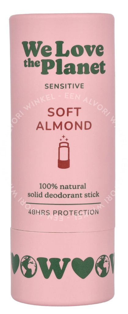We Love The Planet Sensitive Deodorant Stick 40g Soft Almond