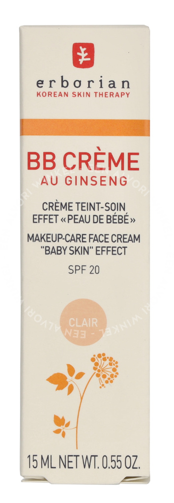 Erborian BB Cream Au Ginseng 5-In-1 Baby Skin Effect SPF20 15ml Clair - Afbeelding 2