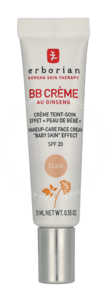 Erborian BB Cream Au Ginseng 5-In-1 Baby Skin Effect SPF20 15ml Clair - Afbeelding 3