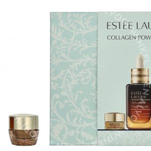 E.Lauder Collagen Power Glow Set 58ml Night Repair 50ml,/Revitalizing Supreme + Youth Power Eye Balm 3ml/Revitalizing Supreme/Youth Power Creme 5ml,