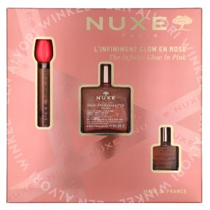 Nuxe Glow Huile Prodigieuse Floral 68ml Oil 50ml / Oil10ml / Plumping Lip Serum 8ml