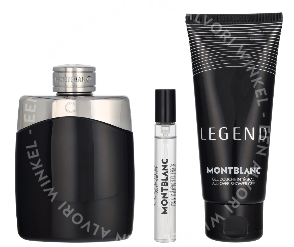Montblanc Legend Pour Homme Giftset 207.5ml Edt Spray 100ml/Edt Spray 7.5ml/Shower Gel 100ml - Afbeelding 3