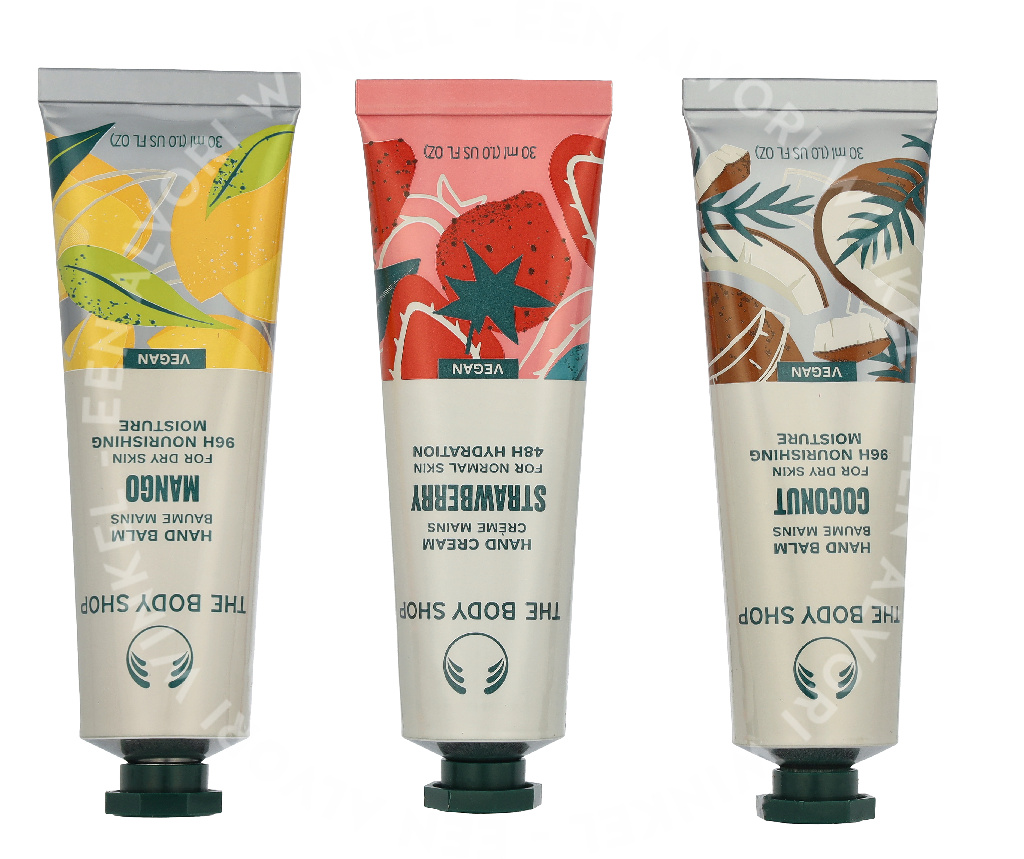 The Body Shop G1 Hand Care Trio Set 90ml British Rose Hand Cream 30ml/Strawberry Hand Cream 30ml/Pink Grapefruit Hand Cream 30?ml - Afbeelding 3