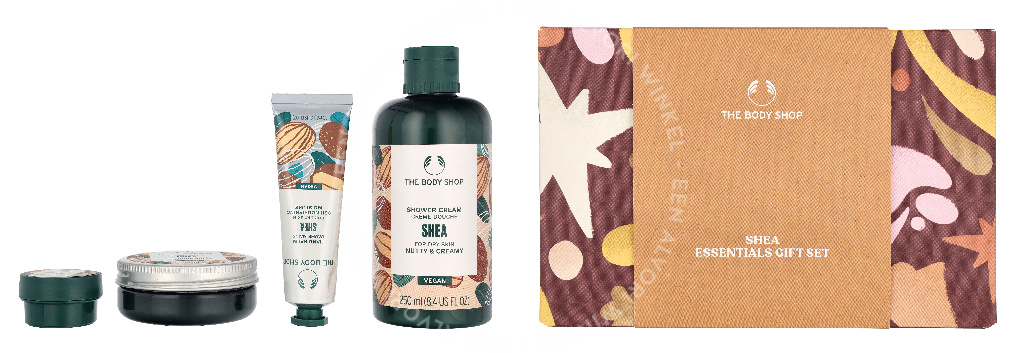 The Body Shop G3 Small Shea Giftset 140ml Hand Cream 30ml/Body Butter 50ml/Shower Cream 60ml