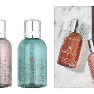 Molton Brown Woody & Floral Mini Travel Set 400ml Recharge Black Pepper Shower Gel 100ml/Delicious Rhubarb & Rose Shower Gel 100ml/Coastal Cypress & Sea Fennel Shower Gel 100ml/Fiery Pink Pepper Shower Gel 100ml