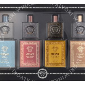 Versace Men Miniature Gift Set 20ml 4x5ml - Eros Najim Parfum/Eros Energy Edp/Eros Edt/Eros Flame Edp