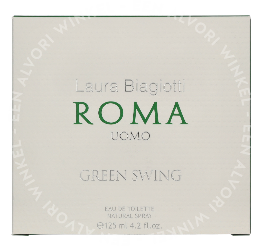 Laura Biagiotti Roma Uomo Green Swing Edt Spray 125ml - Afbeelding 2