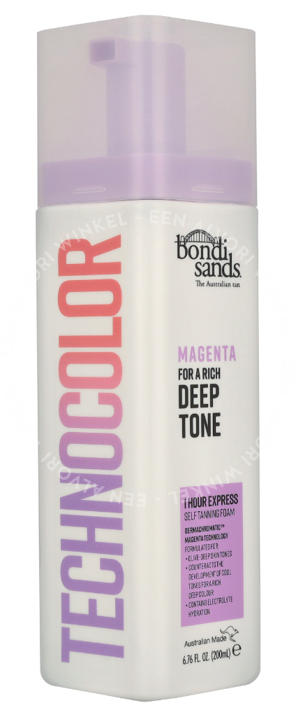 Bondi Sands Technocolour Magenta Self Tanning Foam 200ml - Afbeelding 2