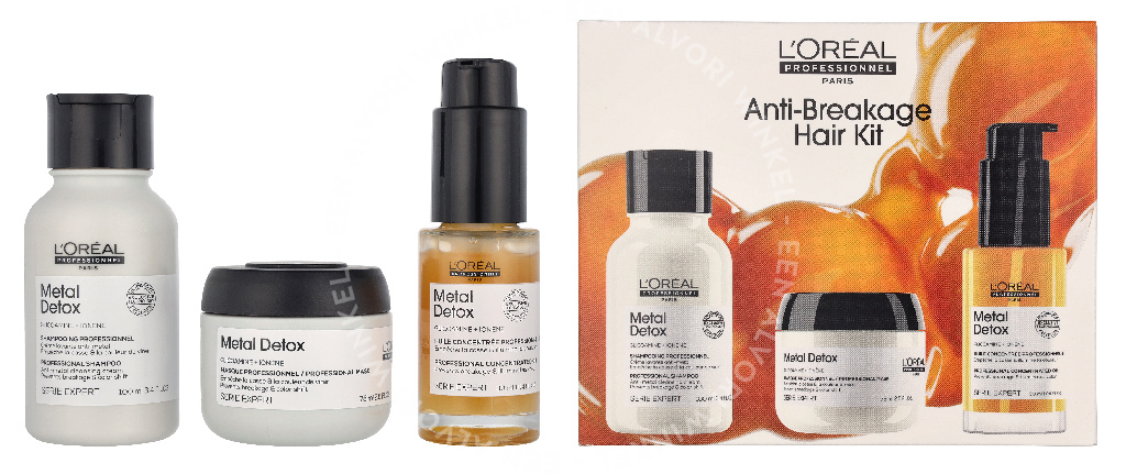 L'Oreal Serie Expert Metal Detox Set 205ml Shampoo 100ml/Mask 75ml/Oil 30ml