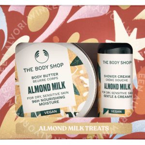 The Body Shop G1 Almond Milk Duo Set 110ml Shower Cream 60 ml/Body Butter 50ml