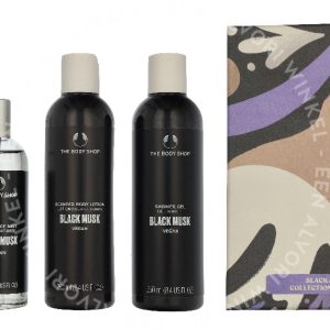 The Body Shop G4 Black Musk Giftset 660ml Edt Spray 60ml/Black Musk Shower Gel 250ml/Body Lotion 250ml/Fragrance Mist 100ml