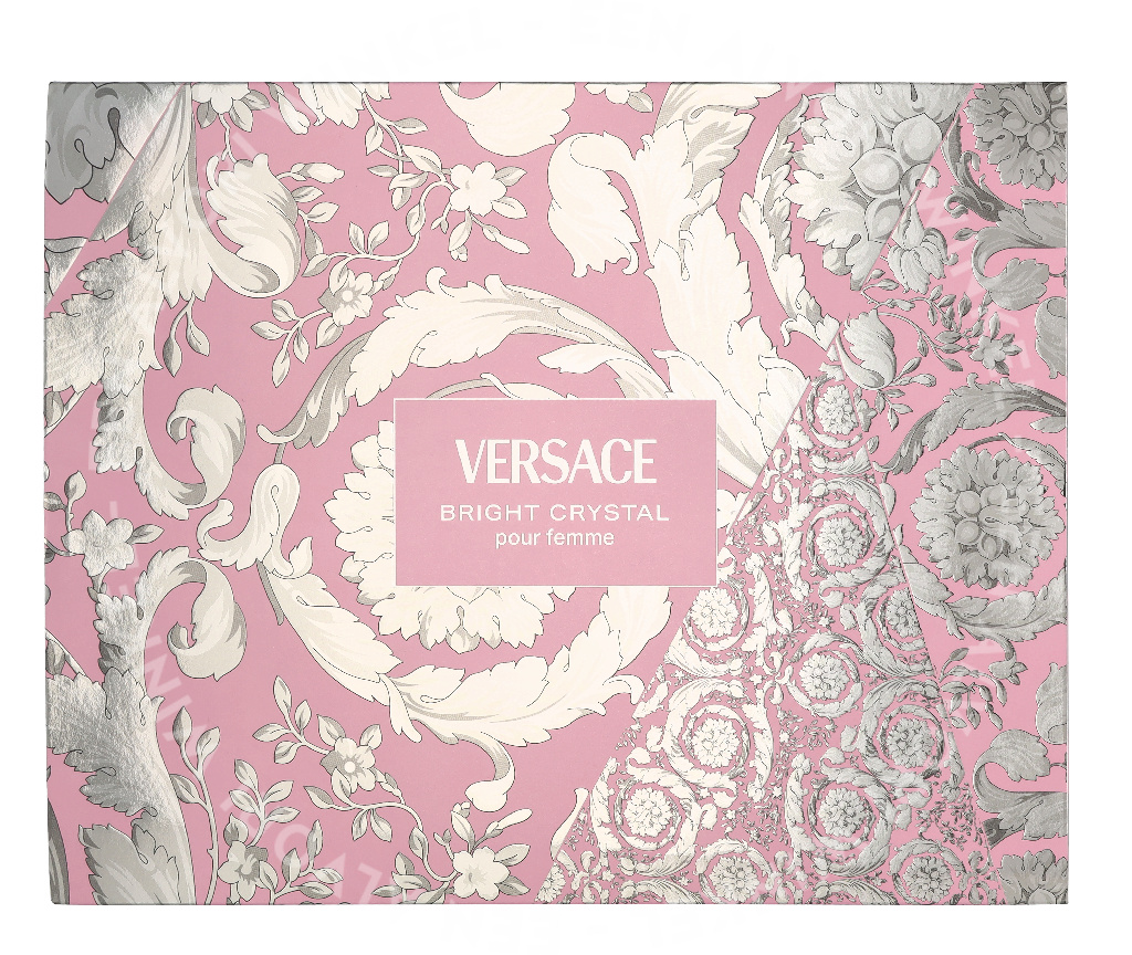 Versace Bright Crystal Giftset 150ml Edt Spray 50ml/Bath & Shower Gel 50ml/Body Lotion 50ml - Afbeelding 2