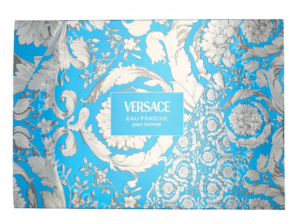 Versace Eau Fraiche Giftset 110ml Edt Spray 100ml/Edt Spray 10ml/Black Trousse - Afbeelding 2