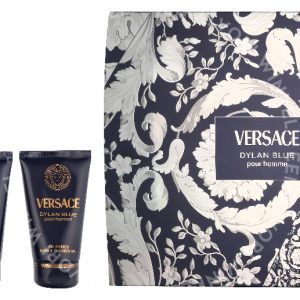 Versace Dylan Blue Pour Homme Giftset 150ml Edt Spray 50ml/Bath & Shower Gel 50ml/Aftershave Balm 50ml