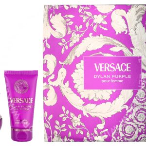 Versace Dylan Purple Giftset 80ml Edp Spray 30ml/Body Lotion 50ml