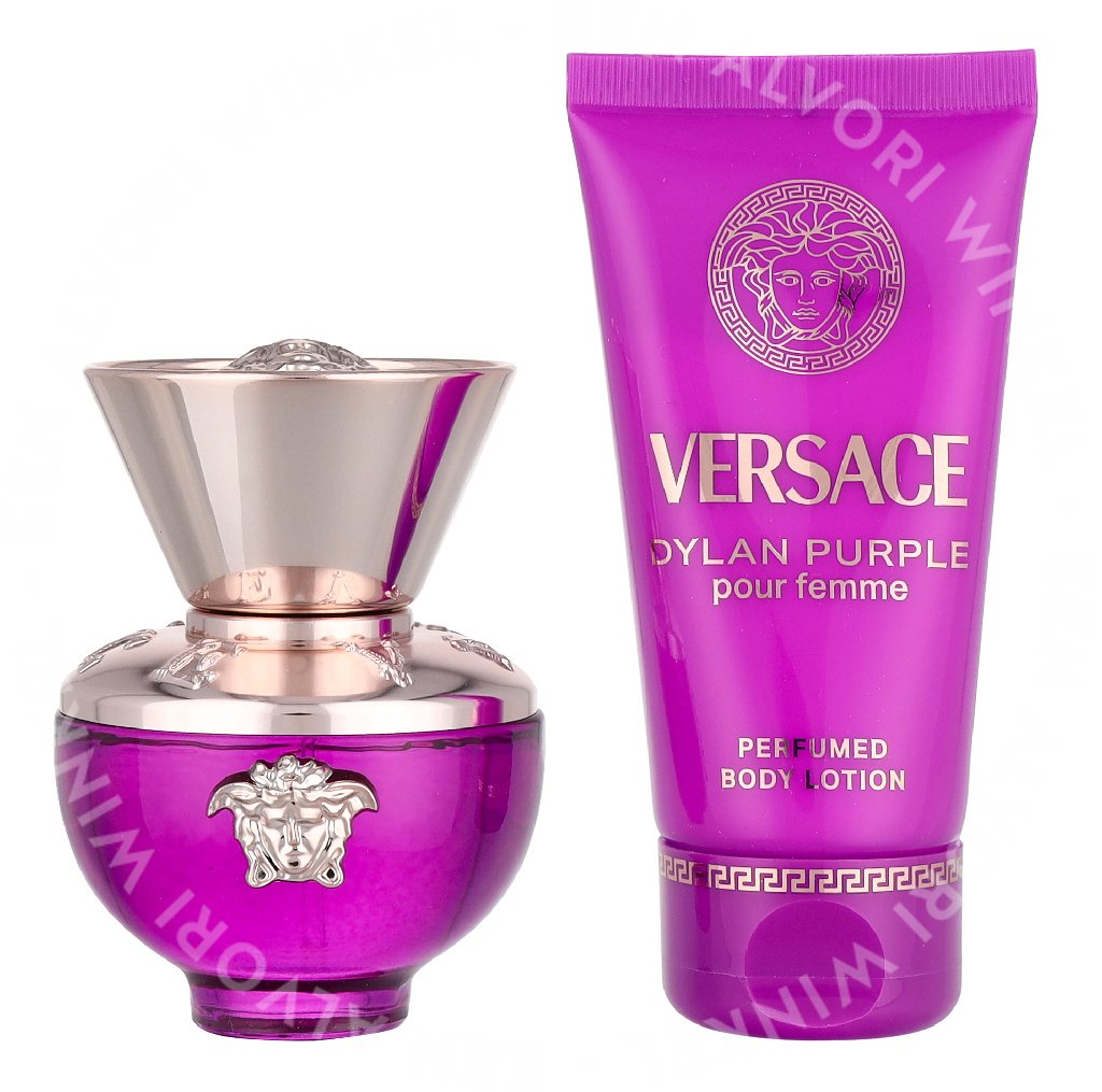 Versace Dylan Purple Giftset 80ml Edp Spray 30ml/Body Lotion 50ml - Afbeelding 3