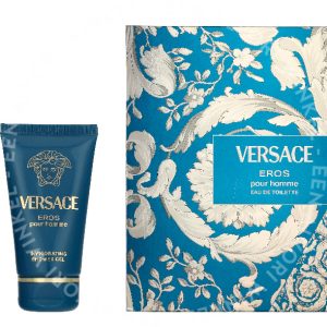 Versace Eros Pour Homme Giftset 80ml Edt Spray 30ml/Bath & Shower Gel 50ml