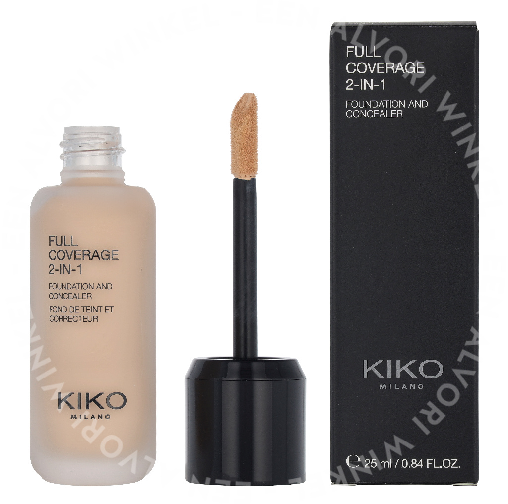 Kiko Milano Full Coverage 2 In 1 Foundation & Concealer 25ml N01