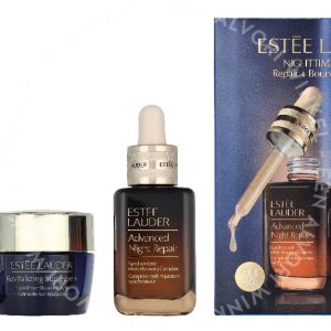 E.Lauder Nighttime Experts Set 50ml Advanced Night Repair Complex 30ml/Advanced Night Repair Eye Gel-Cream 5ml/Supreme+ Night Power Bounce Cream 15ml