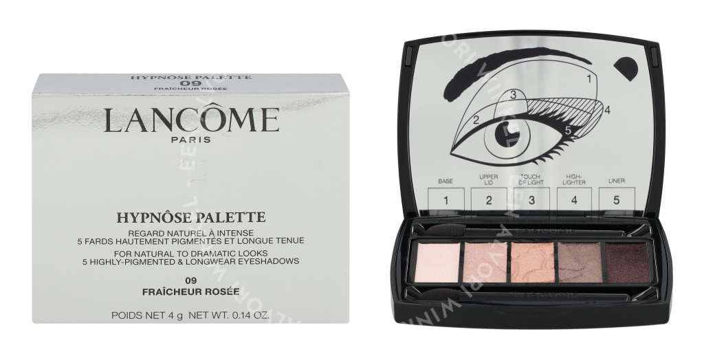 Lancome Hypnose 5 Eyeshadows Palette 4g #09 Fraicheur Rosee