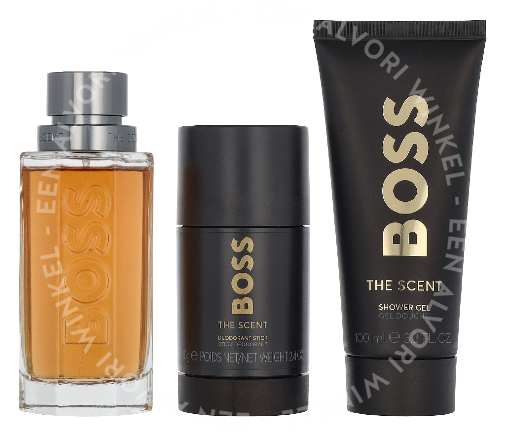 Hugo Boss The Scent Giftset 275ml Edt Spray 100ml/Shower Gel 100ml/Deo Stick 75ml - Afbeelding 3