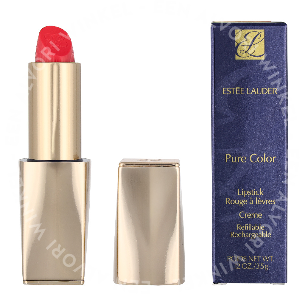 E.Lauder Pure Color Creme Lipstick 3.5g #320 Defiant Coral - Afbeelding 3