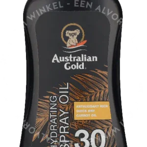 Australian Gold Hydrating Spray Oil Sunscreen SPF30 With Carrot Oil 237ml
