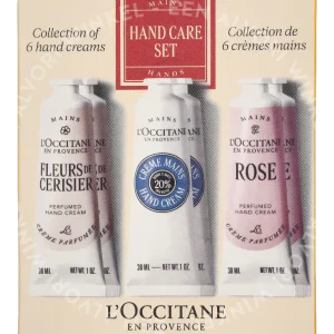 L'Occitane Handcare Set 180ml 6x30ml - 2x Shea Butter/2xRose/2x Cherry Blossom
