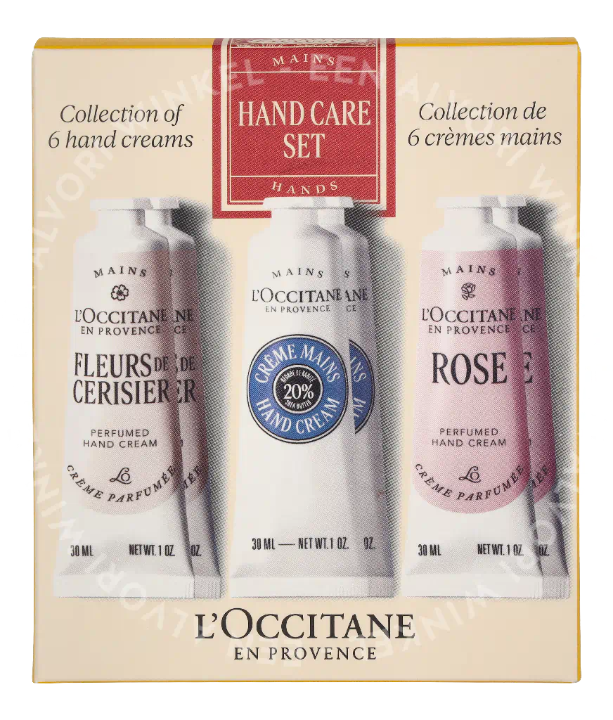 L'Occitane Handcare Set 180ml 6x30ml - 2x Shea Butter/2xRose/2x Cherry Blossom - Afbeelding 2