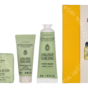 L'Occitane Almond Sublime Routine Giftset 150ml Hand Cream 30ml/Body Oil 15ml/Shower Oil 35ml/Body Cream 20ml/Peeling Soap 50g