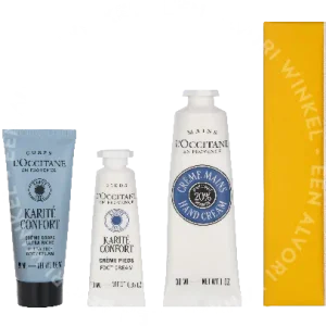 L'Occitane Shea Comfort Routine Giftset 185ml Hand Cream 30ml/Body Cream 20ml/Soap 50g/Foot Cream 10ml/Shower Cream 75ml