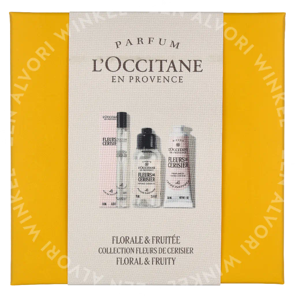 L'Occitane Fleurs De Cerisier Routine Giftset 115ml Hand Cream 30ml/Shower Gel 75ml/Edt Spray 10ml - Afbeelding 2