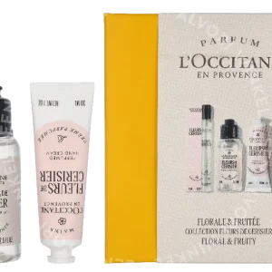L'Occitane Fleurs De Cerisier Routine Giftset 115ml Hand Cream 30ml/Shower Gel 75ml/Edt Spray 10ml