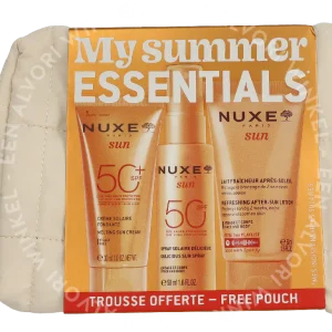 Nuxe My Summer Essentials Travel Kit 130ml Facial Sunscreen 30ml/Sun Spray 50ml/After-Sun Milk 50ml