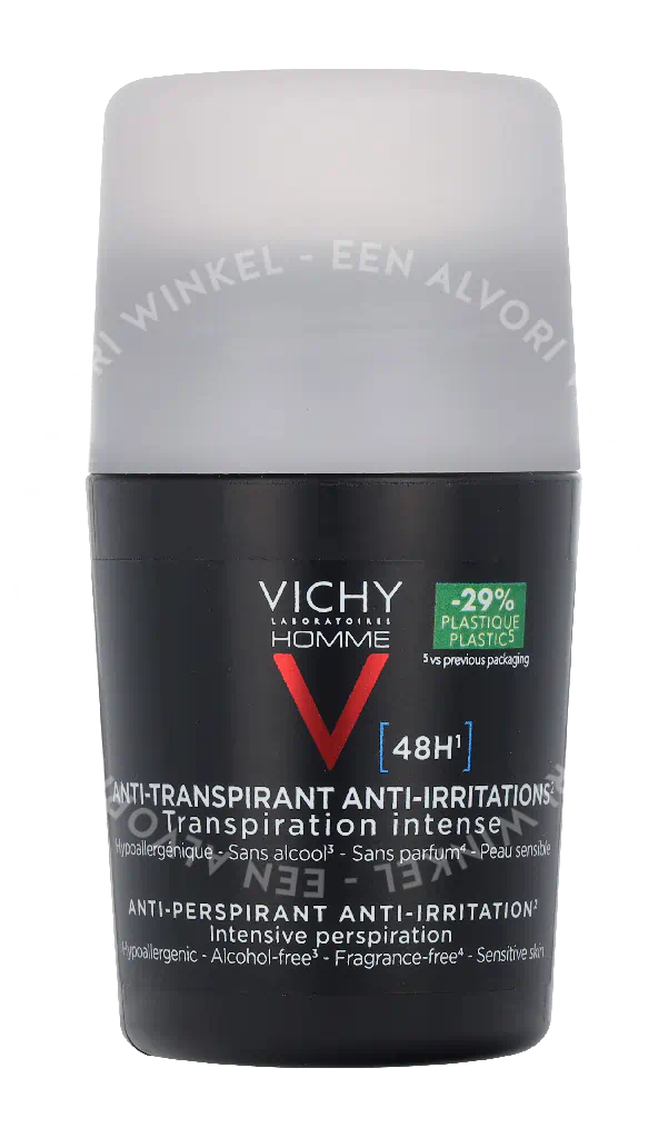 Vichy Homme 48H Anti-Transpirant Deo Roll-On Anti-Perspirant & Anti-Irritation 50ml - Afbeelding 4